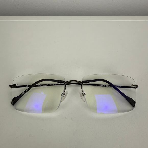 Stepper Eyewear Mens SI-83408 Titanium Gunmetal 55-17-140 Case Frame Glasses - Picture 2 of 6